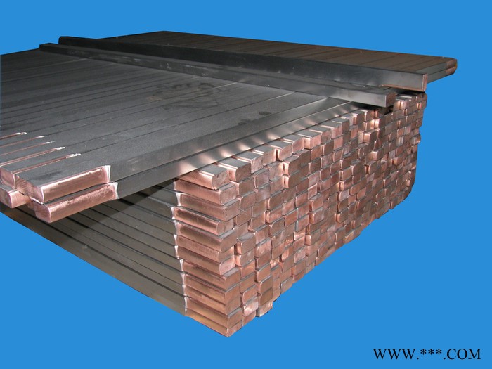 翰运钛包铜   专业设计线路板电镀设备生产线专用防腐蚀导电阳极杆钛包铜扁加工 价格低质量保证 机械及行业设备专用配件图2