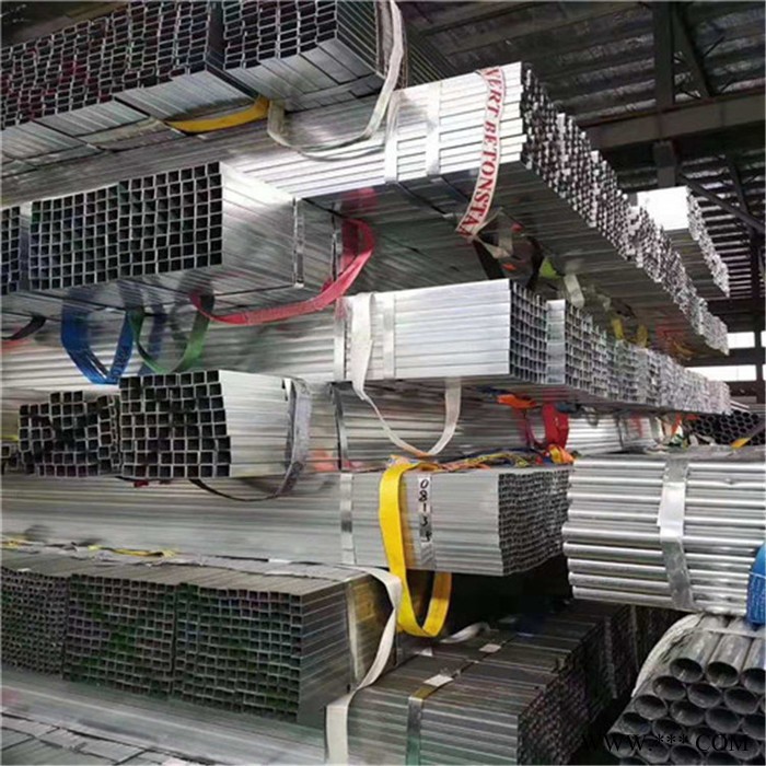 方管 镀锌方管 电镀锌方管方通 20*50*1.2薄壁方矩管 彩钢用镀锌带方管 现货20*20-500*500 非标定做图2