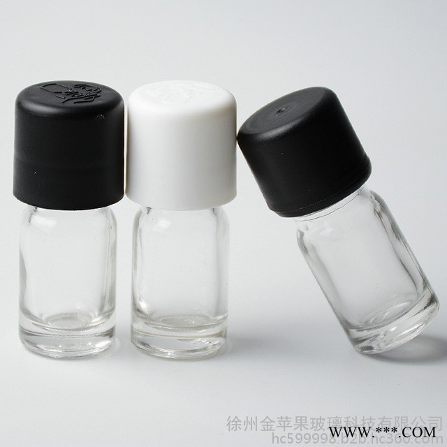 现货 金苹果 5ml透明 精油瓶 烟油瓶分装瓶，分装瓶厂家 分装瓶价格可喷涂，蒙砂，印刷，电镀图5
