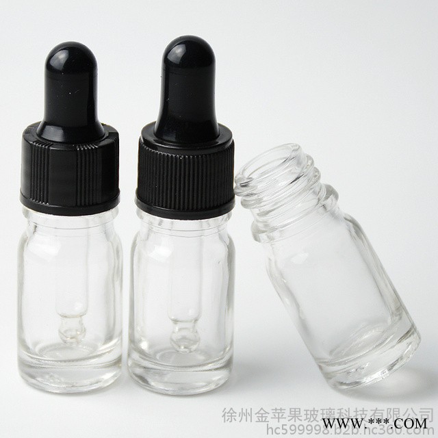 现货 金苹果 5ml透明 精油瓶 烟油瓶分装瓶，分装瓶厂家 分装瓶价格可喷涂，蒙砂，印刷，电镀图2