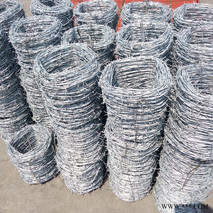 【瑞旗隆】专业生产  双股刺绳  正反拧镀锌刺绳 双股防盗刺绳  防攀爬电镀锌刺绳  不生锈 防腐蚀 现货图4