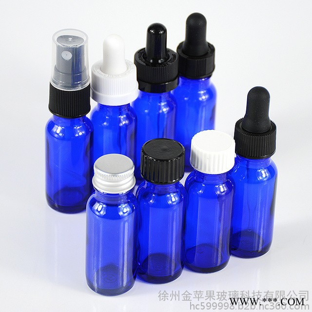 现货 金苹果 15ml蓝色绿色玻璃瓶波斯顿瓶波士顿瓶 喷雾瓶 精油瓶 烟油瓶 精华液瓶 分装瓶.可喷涂 蒙砂 印刷 电镀图4