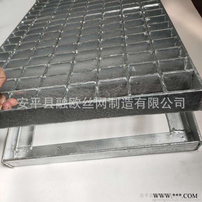 镀锌钢格板平台楼梯走道板钢格栅板电镀钢格栅盖板定制踏步钢格板排水沟盖板图2