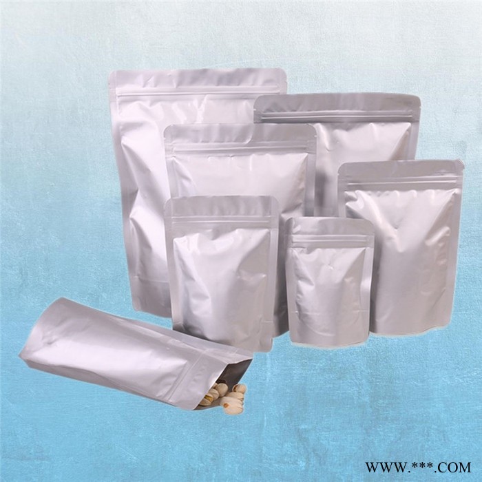 德远塑业 铝箔袋 现货纯铝箔袋 自立拉链铝箔袋 自封站立铝箔袋 自封自立铝箔袋图3