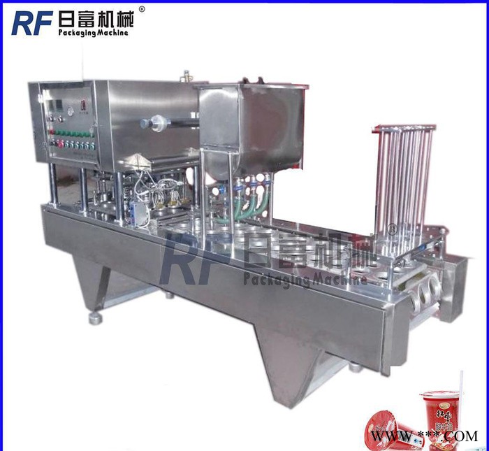 自动灌装 铝箔封口机 铝箔封杯机 铁罐封口机 铁盒铝箔封口图3