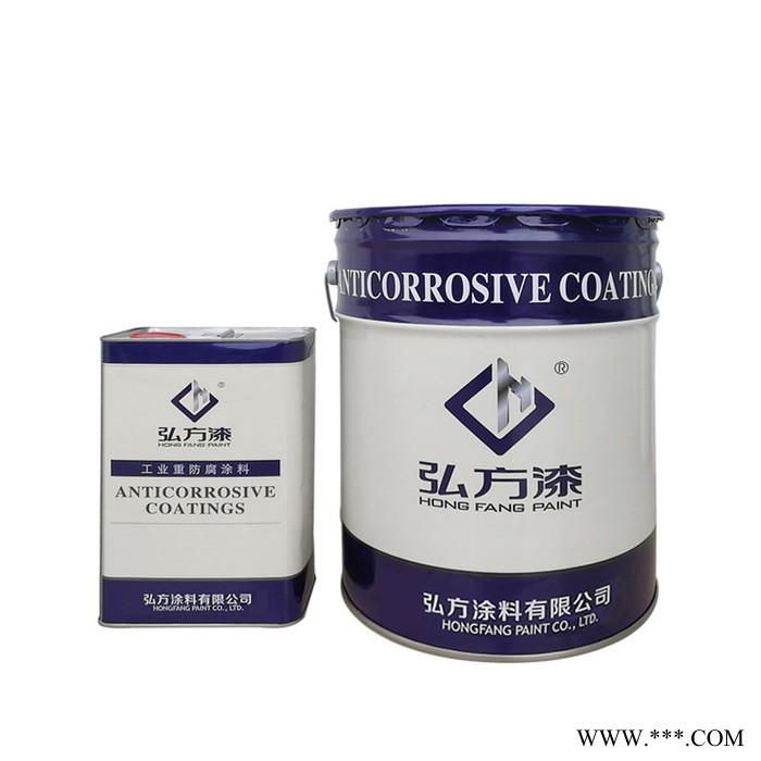 弘方涂料 有机硅铝粉耐热漆  双组分油漆防腐漆  双组分耐高温防腐漆  工业重防腐涂料图2