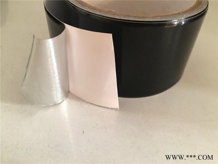 厂家供应黑色铝箔胶带 银色铝箔胶纸 导电铝箔胶 免费拿样板图2