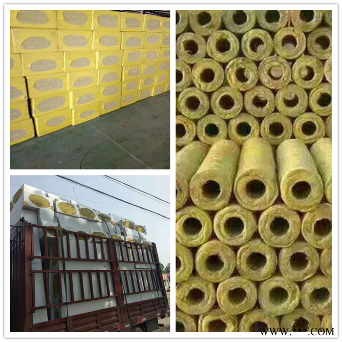 岩棉板厂家 铝箔复合岩棉板 阻燃铝箔岩棉管 铝箔岩棉条图7