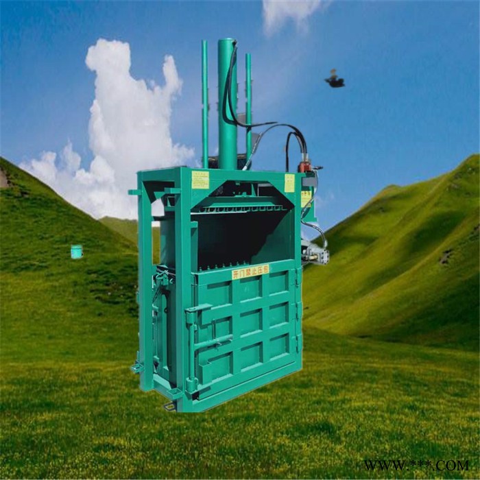 纸箱自动出料立式液压打包机 启硕废旧铜线铝线压块机 金属钢筋打包机价格图3