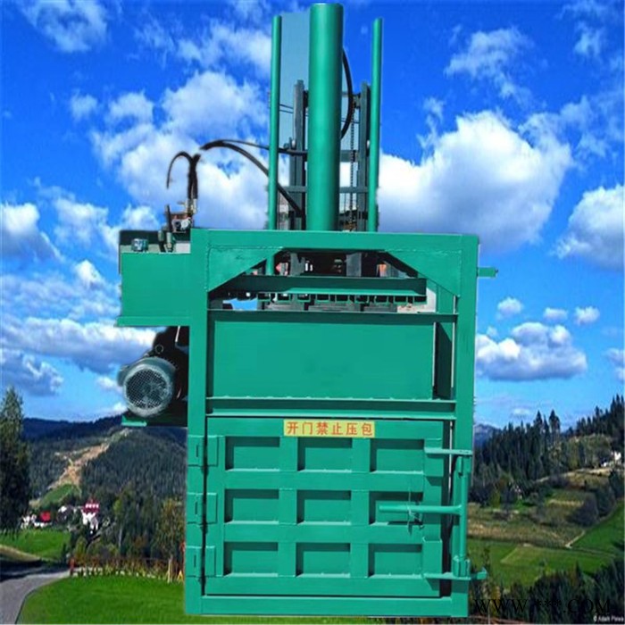 纸箱自动出料立式液压打包机 启硕废旧铜线铝线压块机 金属钢筋打包机价格图8