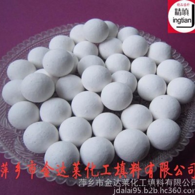 出售氧化铝瓷球 惰性瓷球价格 精填牌惰性氧化铝瓷球 萍乡金达莱 化工填料