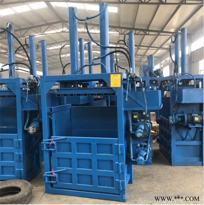 油桶压扁机厂家- 铁丝铜线铝线压块机 宇晨秸秆废金属压块机图2