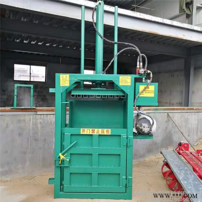 废纸自动打块机 启航油漆桶压扁机 松软铝线压包机价格图7