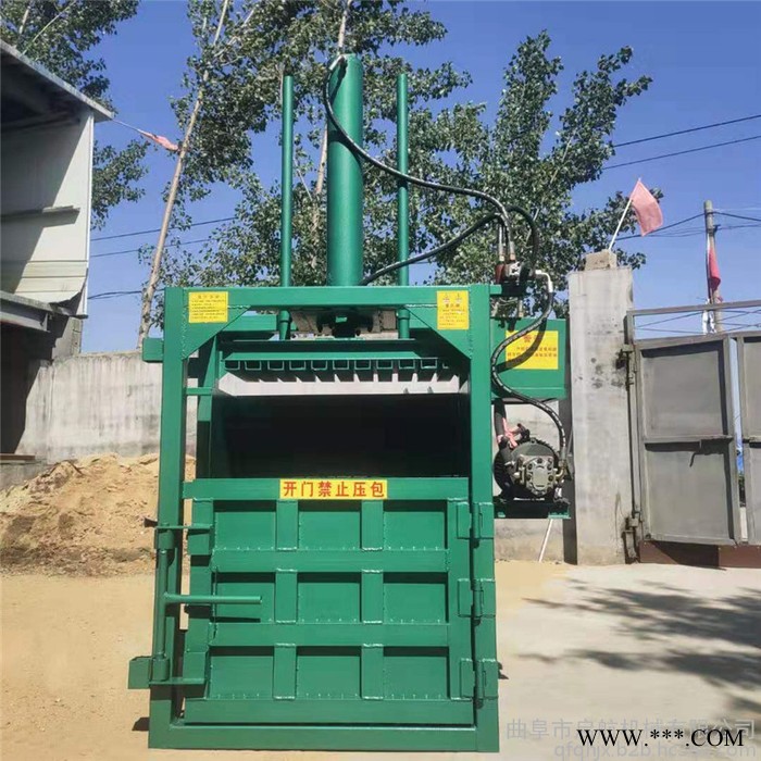 废纸自动打块机 启航油漆桶压扁机 松软铝线压包机价格图2