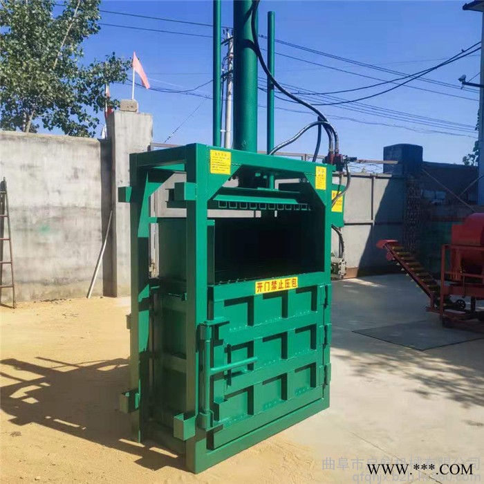 废纸自动打块机 启航油漆桶压扁机 松软铝线压包机价格图5