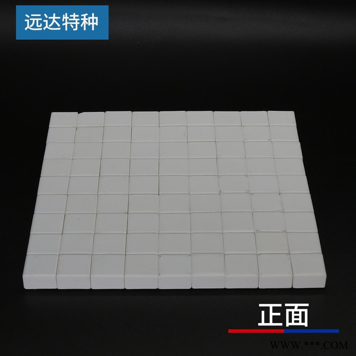 现货销售92氧化铝耐磨陶瓷片管道用胶粘贴马赛克白色刚玉17.5*17.5*10图2