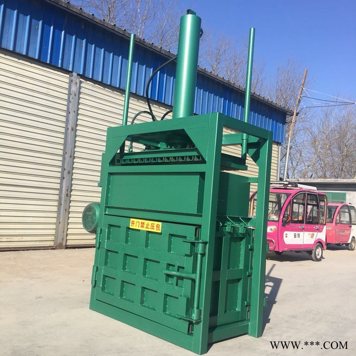 佳鑫机械 油桶易拉罐压扁机 秸秆铁桶液压压包机 松软铝线打捆机厂家图8