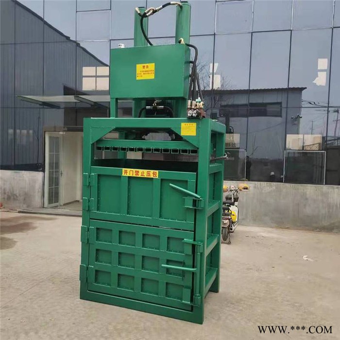 佳鑫机械 油桶易拉罐压扁机 秸秆铁桶液压压包机 松软铝线打捆机厂家图5