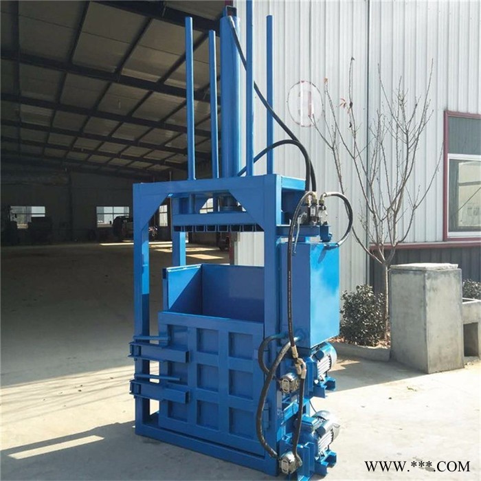 服装角料液压打包机 立式金属压块机铝线铜丝压缩机图3