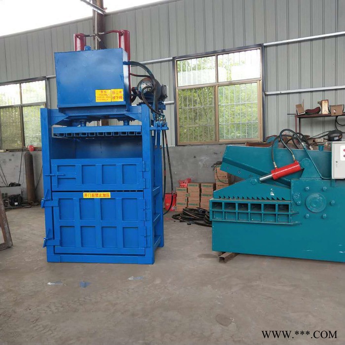 服装角料液压打包机 立式金属压块机铝线铜丝压缩机图5