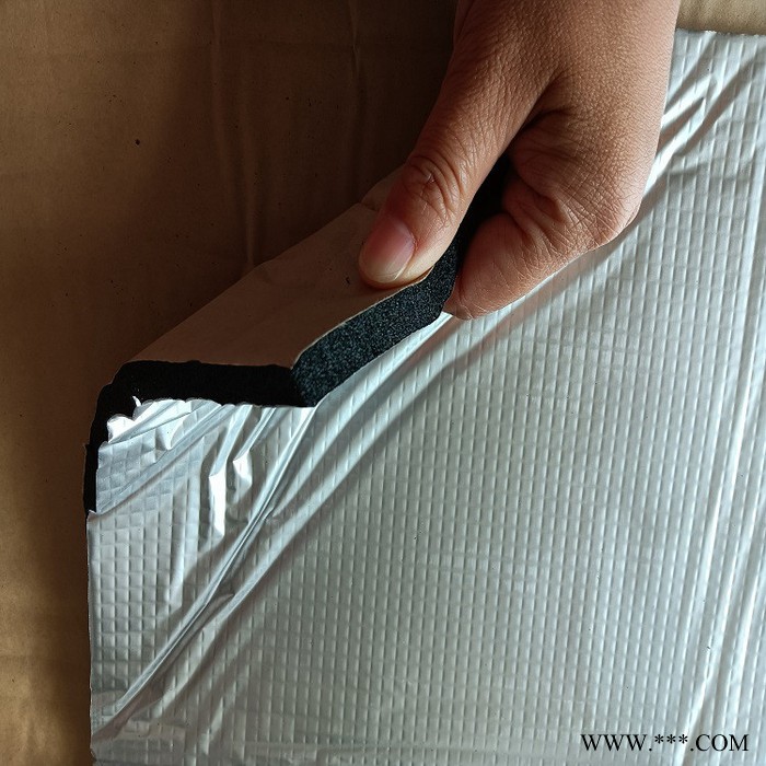 B1级橡塑棉 橡塑保温板单面贴压花铝箔图3