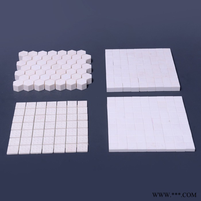 氧化铝衬板   六角片  耐磨陶瓷衬片可粘贴陶瓷马赛克 马赛克贴片  高铝陶瓷衬片图5