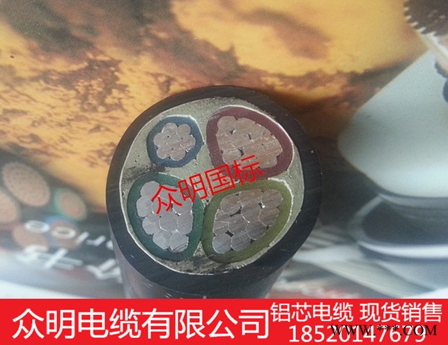供应鑫众明YJLV铝电缆/铝线/电缆/铝芯电缆/3*50+1*25图2