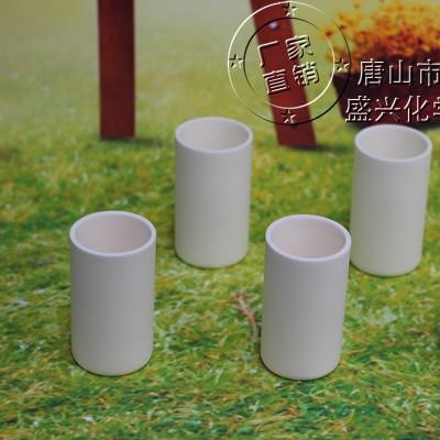**1600℃纯99%氧化铝圆柱型刚玉坩埚50*100mm坩埚