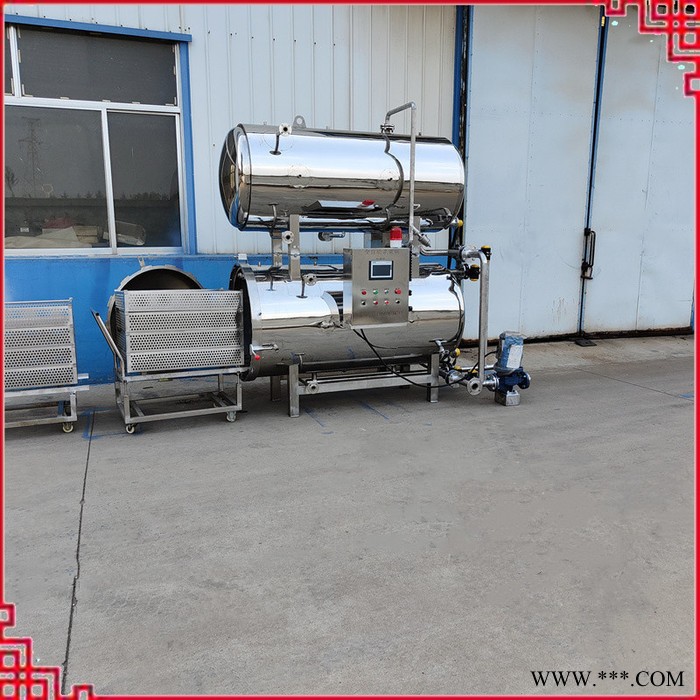 水果酱快速杀菌机 午餐肉高温灭菌釜 铝箔袋装食品消毒机图6