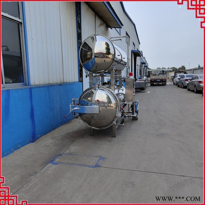 水果酱快速杀菌机 午餐肉高温灭菌釜 铝箔袋装食品消毒机图4