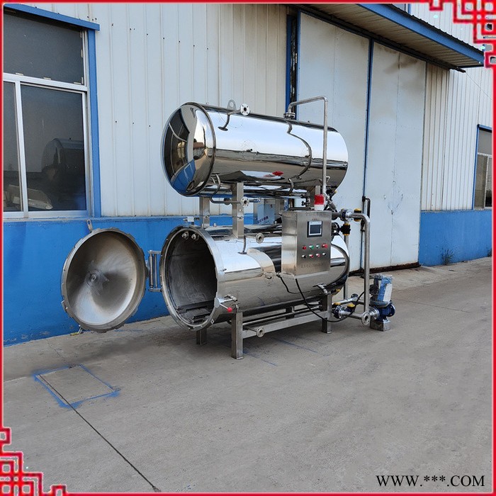 水果酱快速杀菌机 午餐肉高温灭菌釜 铝箔袋装食品消毒机图8