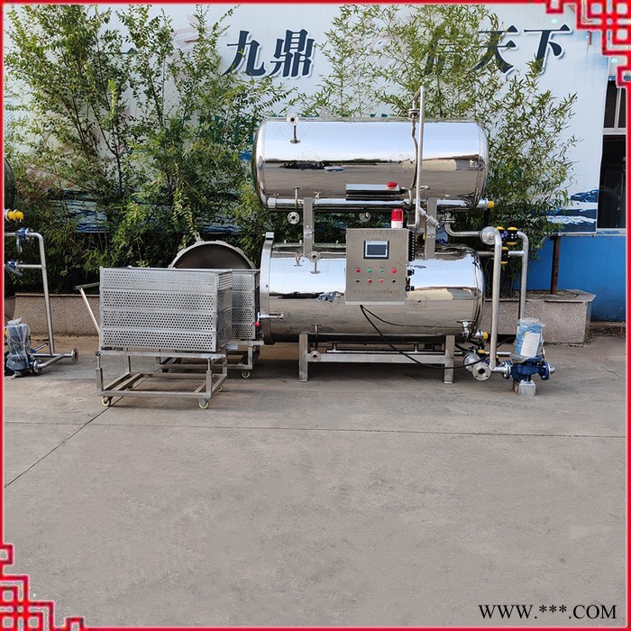 水果酱快速杀菌机 午餐肉高温灭菌釜 铝箔袋装食品消毒机图7
