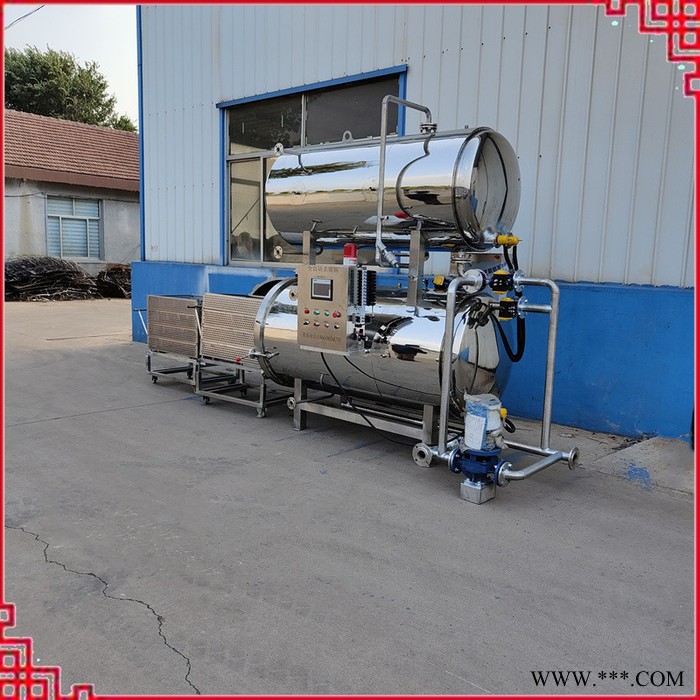 水果酱快速杀菌机 午餐肉高温灭菌釜 铝箔袋装食品消毒机图5