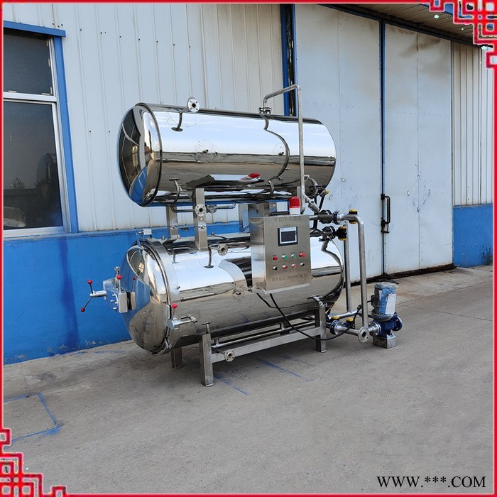 水果酱快速杀菌机 午餐肉高温灭菌釜 铝箔袋装食品消毒机图2