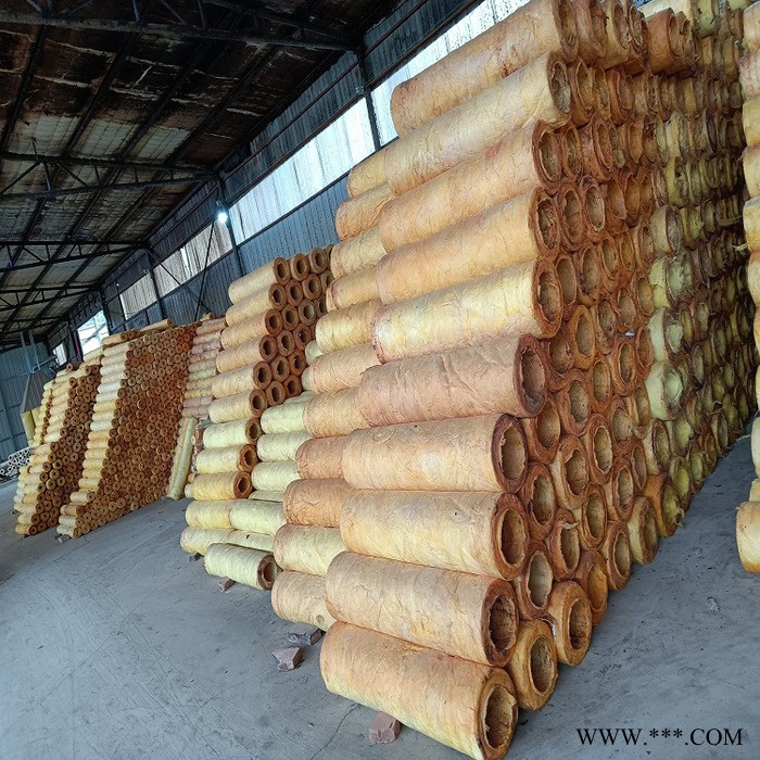 岩棉管壳价格 步步昇批发铝箔岩棉管 保温岩棉管图3
