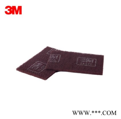3M工业百洁布拉丝布60片/箱氧化铝材质 7447C A-VFN 145×230mm（2016）紫色 3M7447C