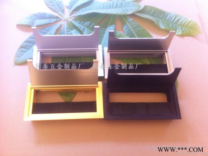 供应铝线盒桌面过线盒接线盒办公线盒图3