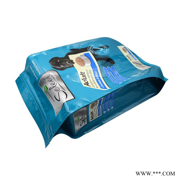 宠物食品包装袋 定制铝箔狗粮袋自立自封八边塑料食品袋 拉链袋图6