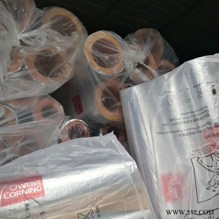 欧文斯科宁玻璃棉管 铝箔贴面玻璃棉管 管道保温隔热玻璃棉管图8