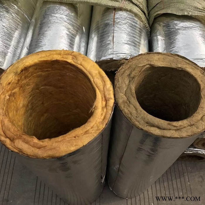 蒸汽管道岩棉管壳保温 步步昇憎水型岩棉管 铝箔岩棉管图2