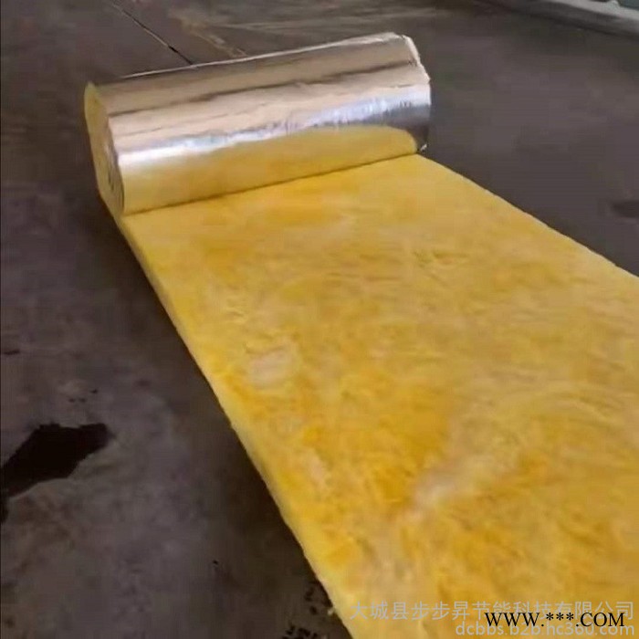 钢结构保温玻璃棉 步步昇批发吸音玻璃棉板 铝箔玻璃棉卷毡图4