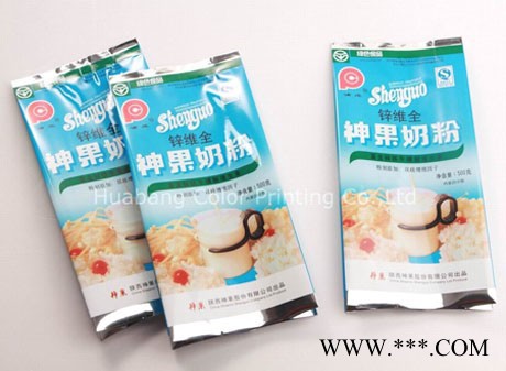 奶粉包装袋豆奶袋彩印铝箔包装拉链自立塑料膜袋子图3