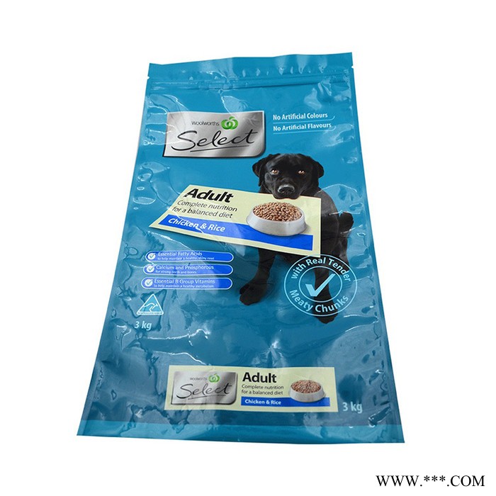 宠物食品包装袋定制铝箔狗粮袋自立自封八边塑料食品袋拉链袋图4