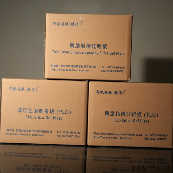 SILICABIO/青岛邦凯  薄层层析硅胶板 铝箔板GF254 20*20cm 25片/盒 20盒/箱 支持定制图6