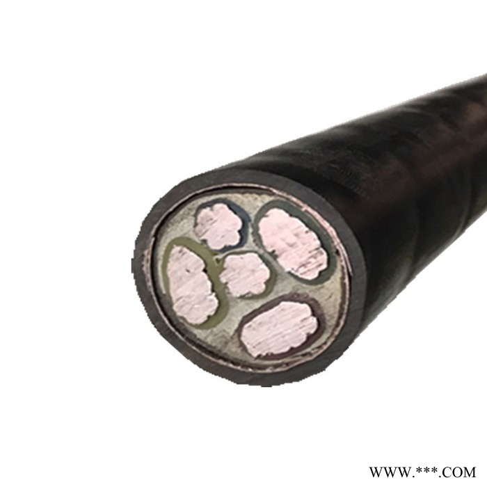 铝电缆5芯3*50/70/95/120平方铝线3+2国标阻燃三相五线 铠装地埋图3