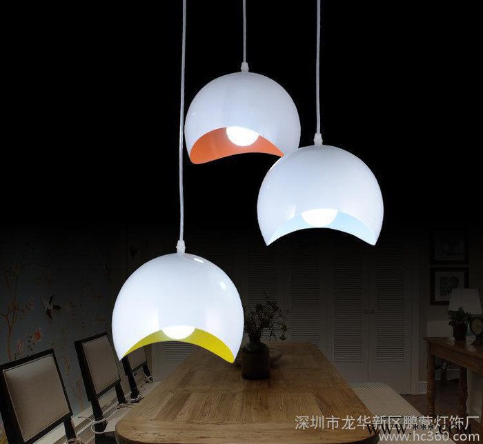 新款吊灯 新品创意个性铝线led餐厅吊灯三头餐吊灯客厅灯卧室图2
