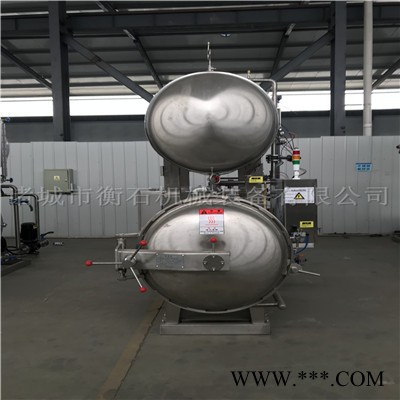 汤面杀菌锅 铝箔袋食品杀菌釜 双锅并联杀菌锅图3