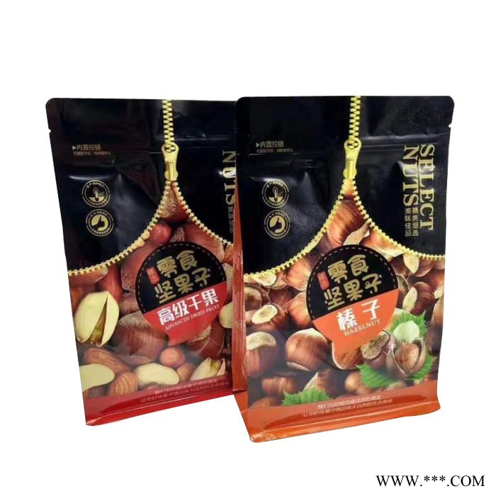 骏跃 自封包装袋  牛皮纸自封拉链袋 八边封坚果食品自立袋 磨砂铝箔自立自封袋生产厂家 材质价格图5