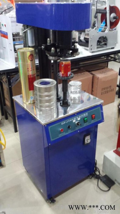 郑州批发圆罐铝箔封口机厂家 pet罐自动封罐机 半自动纸罐封口机图4