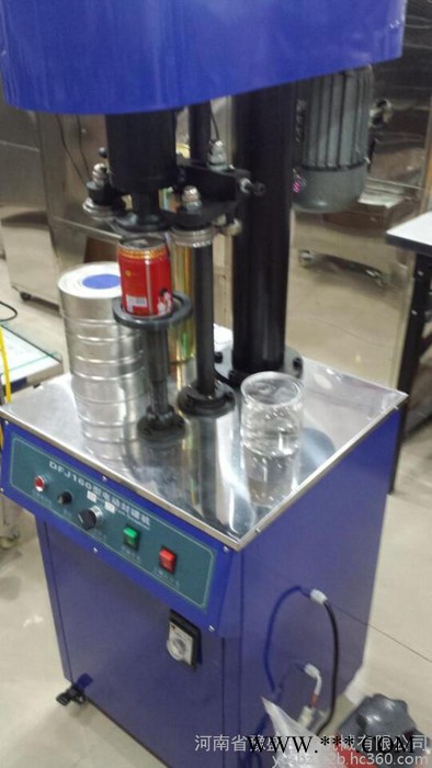 郑州批发圆罐铝箔封口机厂家 pet罐自动封罐机 半自动纸罐封口机图3